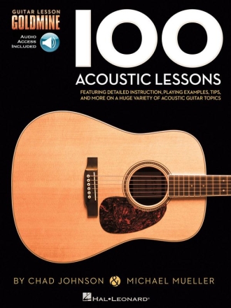 100 Acoustic Lessons (+Online Audio) for guitar