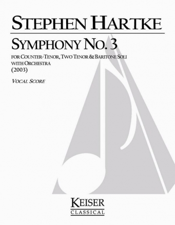 Stephen Hartke, Symphony No. 3 Vocal Buch