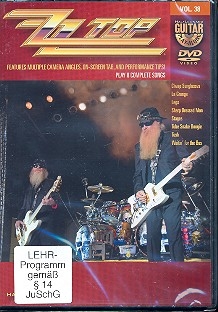 ZZ Top DVD-Video guitar playalong vol.38
