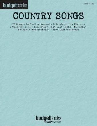 Country Songs for easy piano Songbook