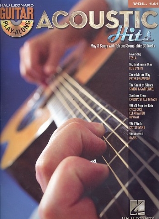 Acoustic Hits (+CD): guitar playalong vol.141 songbook vocal/guitar/tab