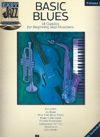 Basic Blues (+CD): for C, B, Eb and bass clef instruments easy jazz playalong vol.4