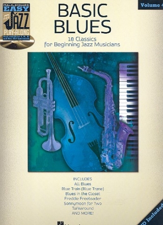 Basic Blues (+CD): for C, B, Eb and bass clef instruments easy jazz playalong vol.4