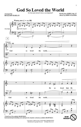 John Stainer, God So Loved the World Chor CD