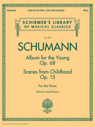 Robert Schumann, Album For The Young Op.68 Klavier Buch