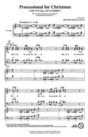 Processional for Christmas Orchestra Accompaniment Buch