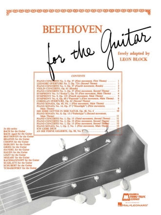 Beethoven for the Guitar for guitar