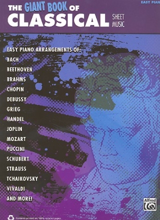 The Giant Book of classical Sheet Music for easy piano