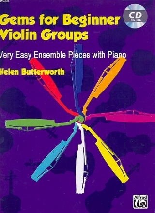 Gems for Beginner Violin Groups (+CD) for violin ensemble and piano score