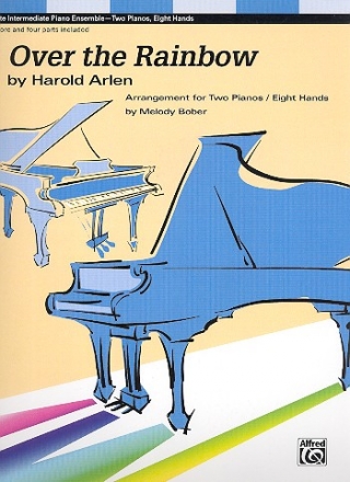 Over the Rainbow for 2 pianos 8 hands score and parts