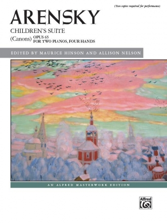 Children's Suite op.65 for 2 pianos 4 hands score