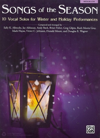 Songs of the Season for medium low voice and piano