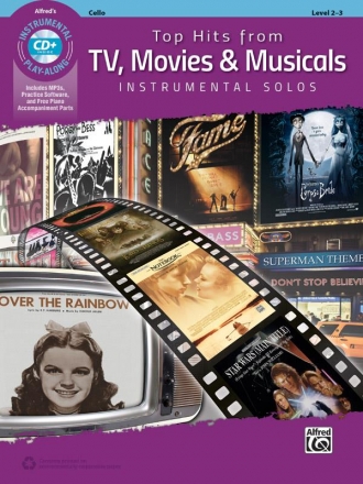 Top Hits from TV, Movies and Musicals (+Online Audio) for violoncello