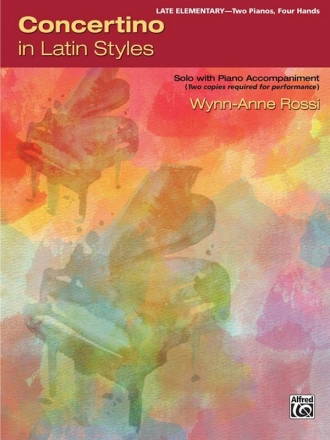 Concertino in Latin Styles for 2 pianos 4 hands score