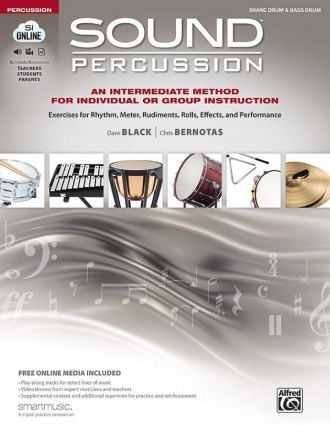 Sound Percussion (+online media) for percussion snare drum/bass drum