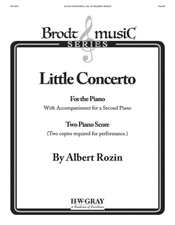 Rozin, Albert Little Concerto 2 Pno Score