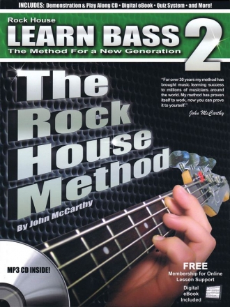The Rock House Method: Learn Bass 2 Bass Buch + CD