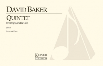 David Baker, Quintet for String Quartet and Cello String Quartet, Cello Partitur + Stimmen