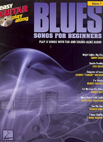 Blues Songs for Beginners (+CD): easy guitar playalong vol.7 songbook vocal/guitar/tab