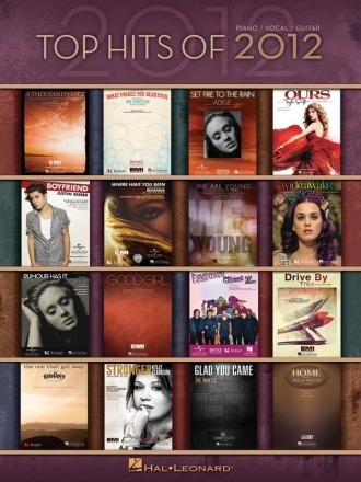 Top Hits of 2012 Piano, Vocal and Guitar Buch