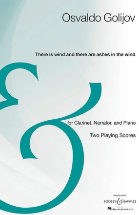 BHI10660  O.Golijov, There is wind and there are ashes in the wind for clarinet, narrator and piano 2 Spielpartituren