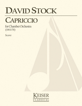 David Stock, Capriccio for Small Orchestra - Full Score Large Orchestra [98 Players] Partitur