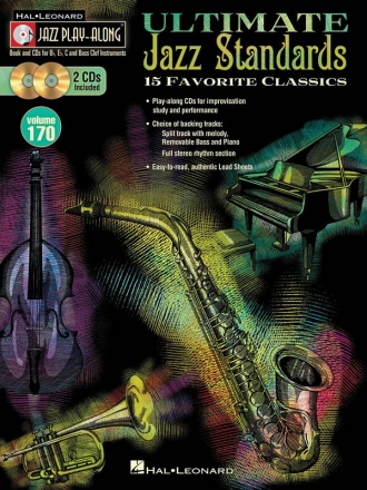 Ultimate Jazz Standards (+2 CD's): for Bb, Eb, C and bass clef instruments