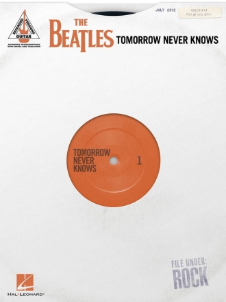 Tomorrow Never Knows - Guitar Recorded Versions Gitarre Buch