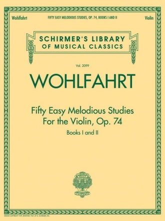 50 Easy Melodious Studies for the Violin op.74 for violin