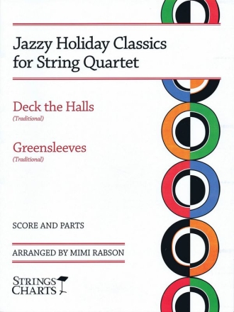 Jazzy Holiday Classics for String Quartet Jazz Ensemble Partitur + Stimmen