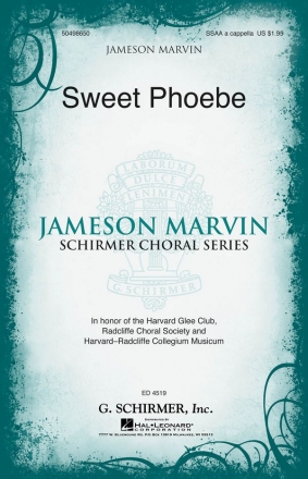 Sweet Phoebe SSAA a Cappella Chorpartitur