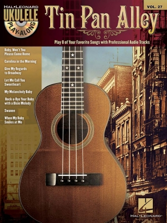 HL0000116358 Tin Pan Alley (+CD): ukulele playalong vol.27 songbook melody line/lyrics/chords