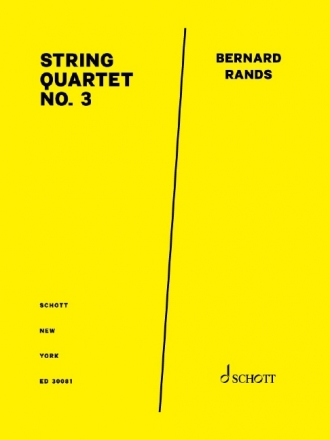 ED30081  String Quartet No.3 fr Streichquartett Partitur und Stimmen