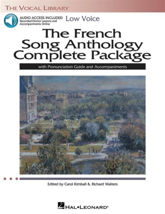 The French Song Anthology Complete Package Low Voice Buch + Online-Audio