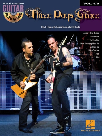 Three Days Grace (+CD) for guitar Songbook (chords, notes, tablature, lyrics)