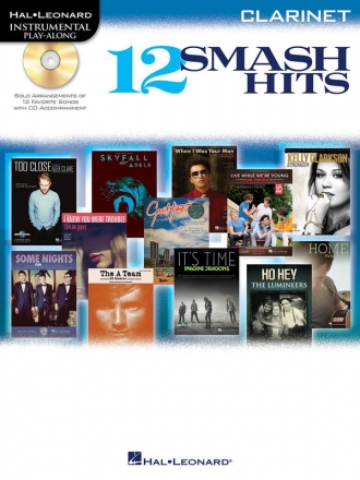 12 Smash Hits (+CD): for clarinet