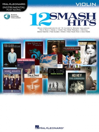 12 Smash Hits (+CD) for violin
