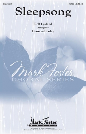 Sleepsong for soprano solo and mixed choir score