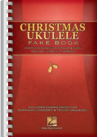 Christmas Ukulele Fake Book Melodyline, Lyrics and Chords Buch