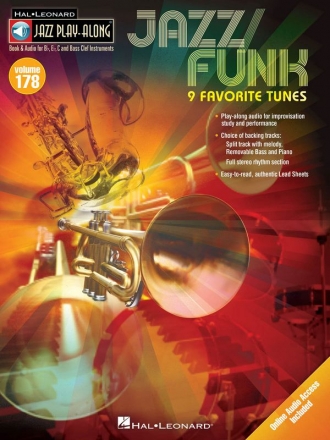Jazz / Funk - 9 favorite Tunes (+Online Audio Access): for Bb, Eb, C and bass clef instruments score