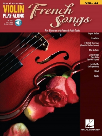 French Songs (+Online-Audio) for violin