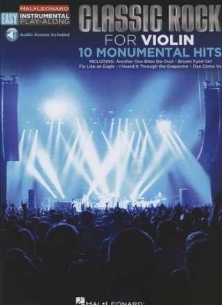 Classic Rock - 10 monumental Hits (+download): for easy violin