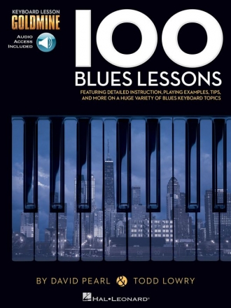 100 Blues Lessons (+Online Audio) for keyboard (piano)