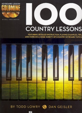 100 Country Lessons (+2 CD's): for keyboard (piano)