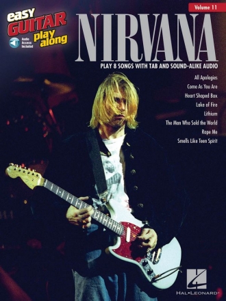 Nirvana (+Online Audio Access): easy guitar playalong vol.11 songbook vocal/guitar/tab