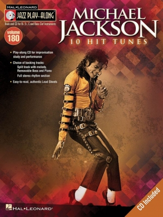 Michael Jackson (+CD): for Bb, Eb, C and bass clef instruments score