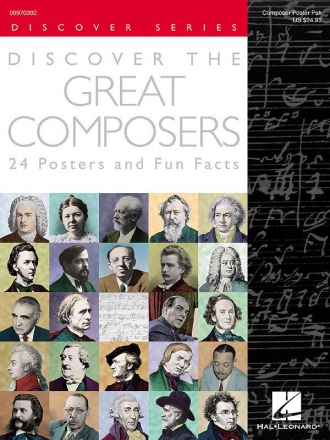 Discover the Great Composers (Set of 24 Posters)  Poster