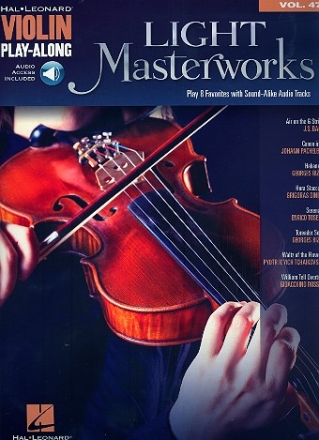 Light Masterworks (+download) for violin violin playalong vol.47
