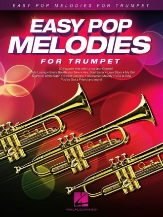 Easy Pop Melodies for trumpet (with lyrics and chords)