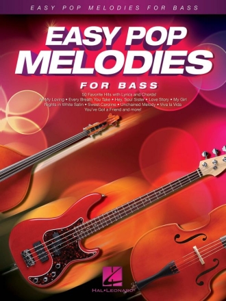 Easy Pop Melodies for bass (with lyrics and chords)